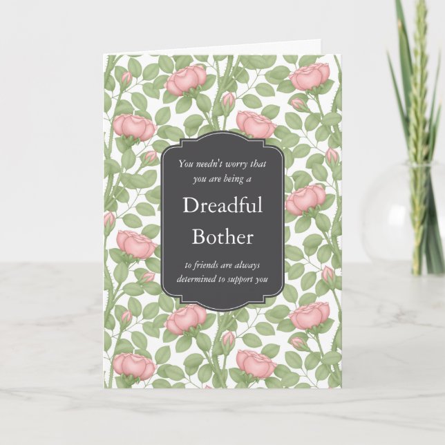 Timeless Roses Creative Personalized White Card (Front)
