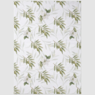 Timeless Sage Olive Wataercolor Chic  Tissue Paper