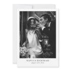 Timeless Simple Elegant Photo Minimalist Wedding