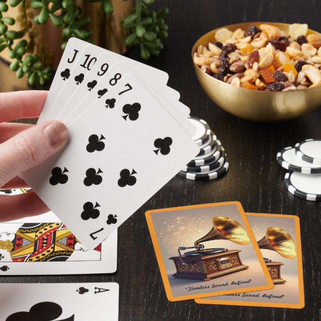 "Timeless Sound Quality" Playing Cards (In Situ)