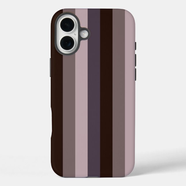 Timeless Stripes Eggplant Colour Case-Mate iPhone Case (Back)