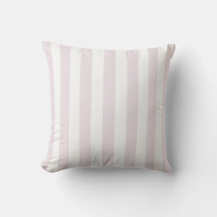 Timeless Stripes Pastel Pink Throw Pillow