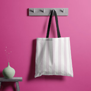 Timeless Stripes Pastel Pink Tote Bag
