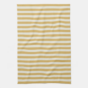 Timeless Stripes Yellow Mustard Kitchen Towel