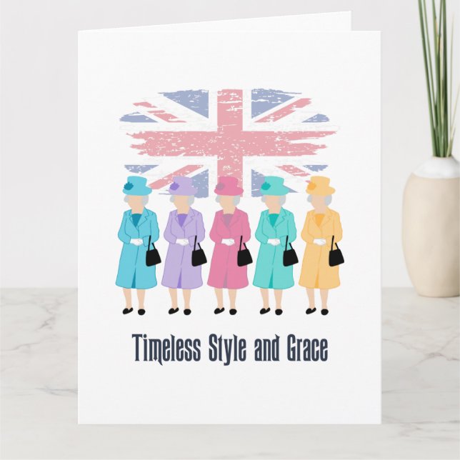Timeless Style and Grace- RIP Queen Elizabeth II  Card (Front)