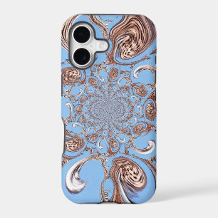 Timeless Symmetry Vintage Blue & Brown Kaleida