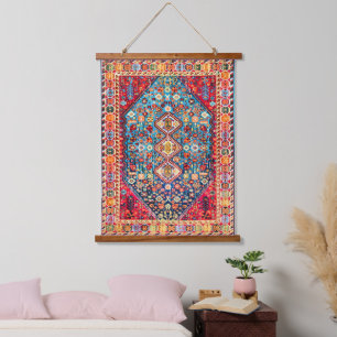 Timeless Tapestry: Colorful Moroccan Heritage  Hanging Tapestry