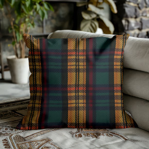 Timeless Tartan Pattern Throw Pillow