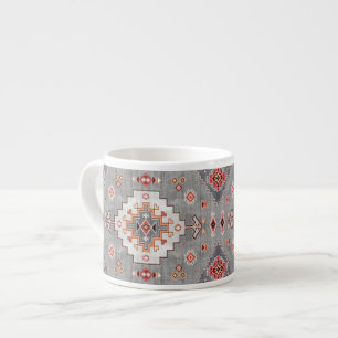 Timeless Threads: Heritage Boho Moroccan Geometry Espresso Cup