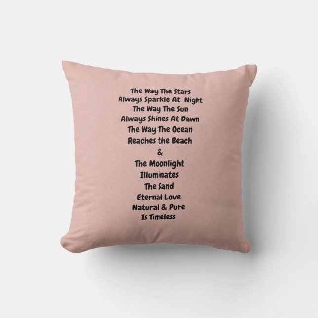 Timeless Throw Pillow (Front)