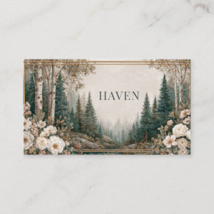 Timeless Trail Vintage Woodland Business Card