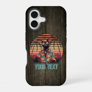 Timeless Tropical Cat Attitude iPhone 16 Case