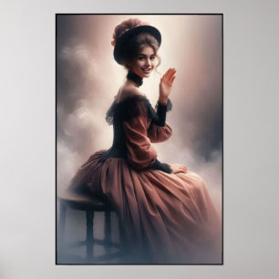 Timeless Victorian Era Elegance Wall Poster