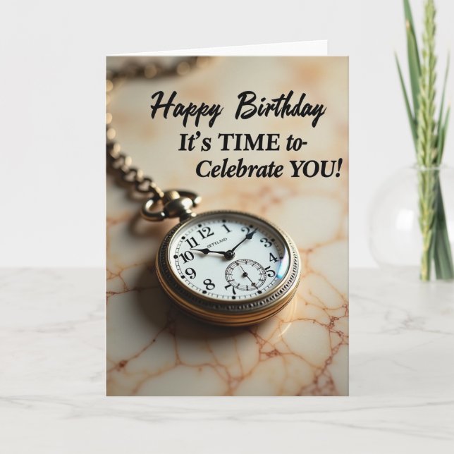 Timeless Watch Birthday Card (Front)