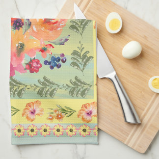 Timeless watercolor floral Decorative bloom Kitchen Towel