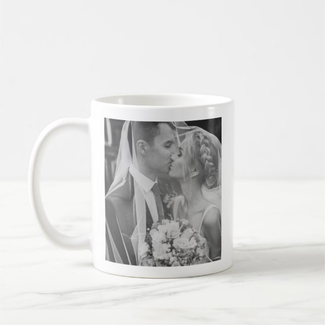 Timeless Wedding Day Bouquet Photo Mug (Left)