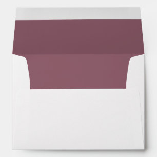 Timeless Wedding Mauve and White Envelope