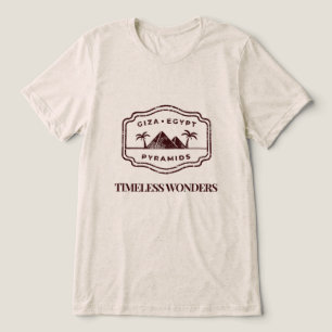 Timeless Wonders – Pyramids of Egypt Tri-Blend Shirt