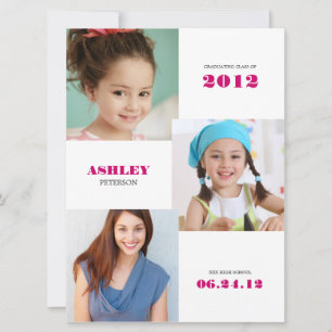 Timeline XL Photo Graduation Announcement