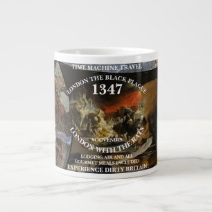 TIMEMACHINE TRAVEL LONDON 1347 BLACK PLAGUE LARGE COFFEE MUG