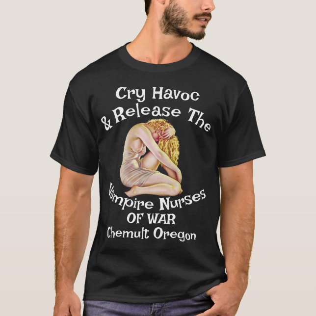 TimeMachine Vampire Nurses War Party Tour  T-Shirt (Front)