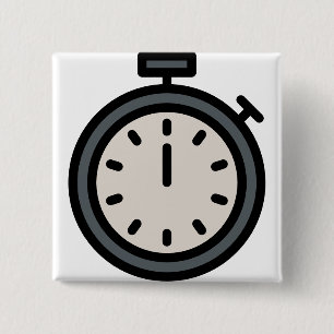 timer 2 inch square button