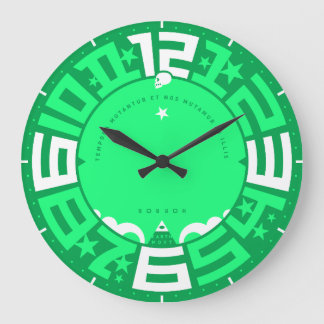 Times Change and We Change With Them Large Clock