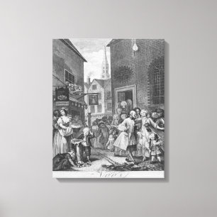 Times of the Day, Noon, 1738 Canvas Print