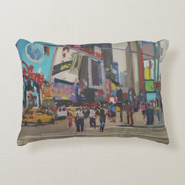 Times Square 2012 Decorative Pillow (Front)