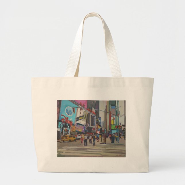 Times Square 2012 Large Tote Bag (Front)