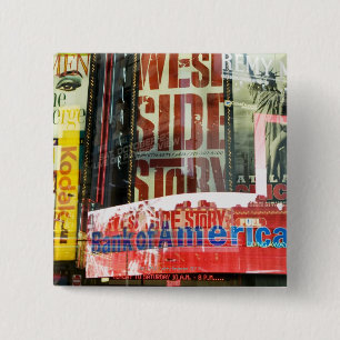 Times Square 2 Inch Square Button
