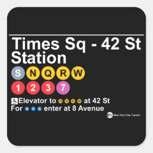 Times Square - 42 Street Station Sticker