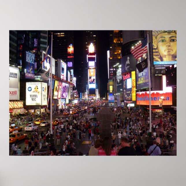 Times Square at Night Poster (Front)