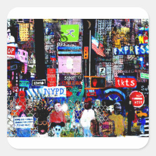 Times Square at Night  Sticker