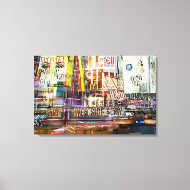 Times Square at Twilight Canvas Print (Front)