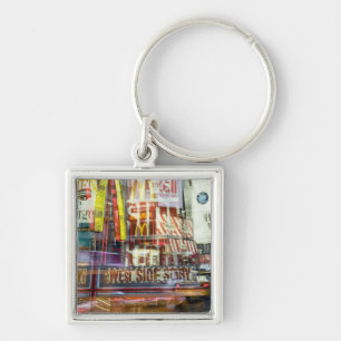 Times Square at Twilight Keychain