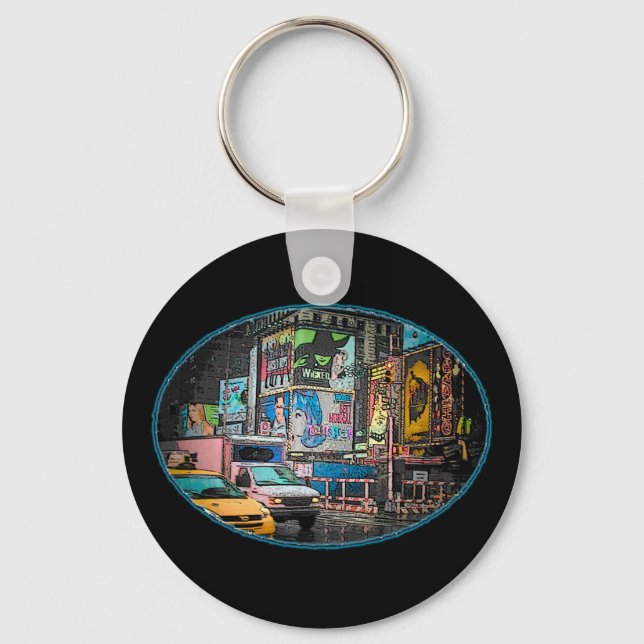Times Square Billboards Keychain (Front)