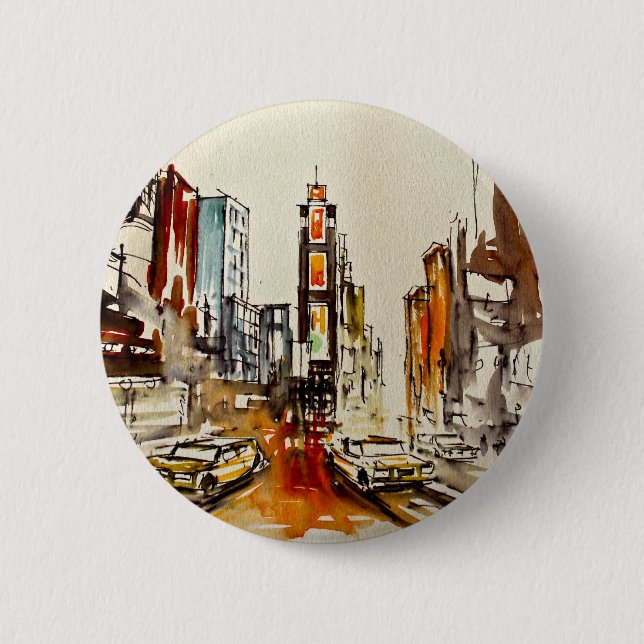 Times Square Button Badge (Front)