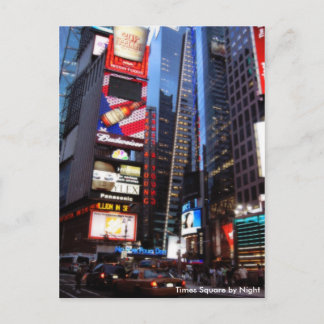 Times Square by Night Postcard