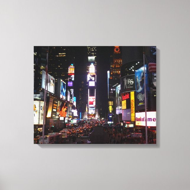 times square canvas print (Front)