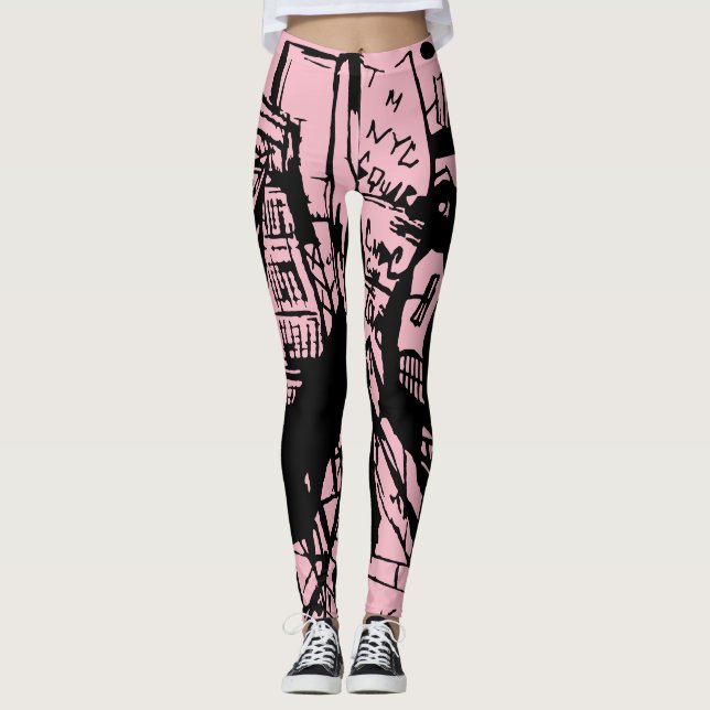 TIMES SQUARE CNBC LEGGINGS (Front)