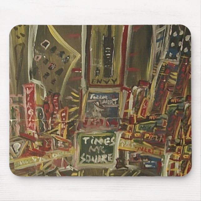 TIMES SQUARE CRACKED MOUSE PAD (Front)