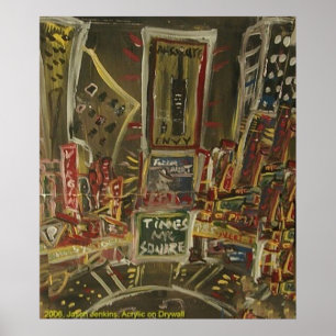 TIMES SQUARE CRACKED POSTER