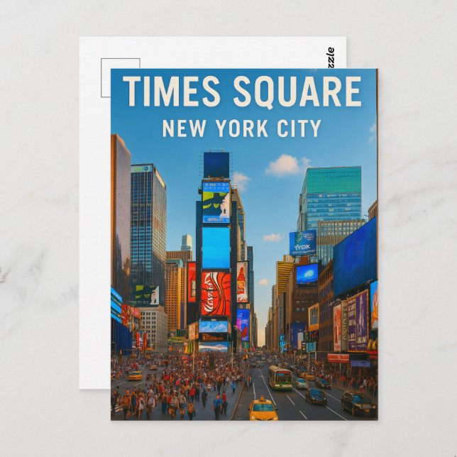 Times Square – New York City Postcard (Front/Back)