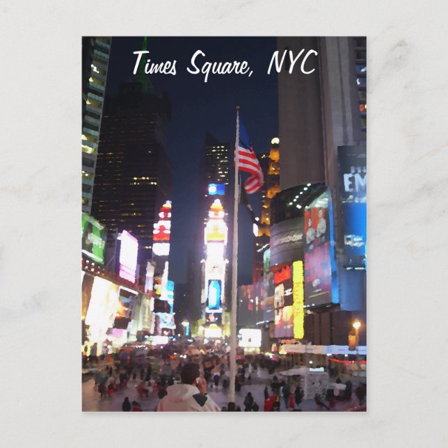 "Times Square, New York City, USA"  CricketDiane A Postcard (Front)