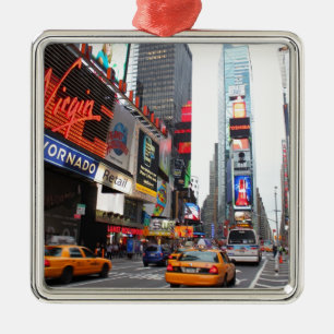 Times Square, New York City, USA Metal Ornament