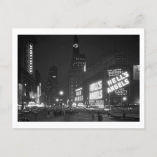 Times Square, New York City, Vintage 1930 Inspired Postcard