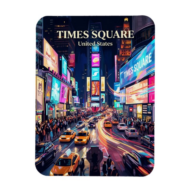 Times Square New York State Magnet (Vertical)
