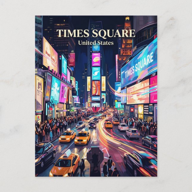 Times Square New York State Postcard (Front)