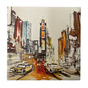 Times Square New York Tile/Trivet Tile